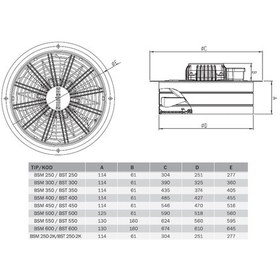 Resim Bvn Bahçıvan Bsm 600 Sanayi Aspiratörleri 8000M³/H 