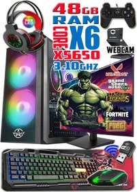 Resim WARBOX HULK 24" Monitör Xeon X5650 32gb Ram 256gb Ssd 250gb Hdd R7 240-4gb E.kartı Gaming Takım Bilgisayar 