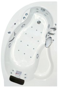 Resim Waterway Queen Jakuzi 150x100x70 H:55 Comfort Hidromasaj Sistemli Küvet 