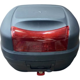 Resim MOTO PARLA FİRSTBAG 33 litre Kırmızı Reflektörlü Siyah Motosiklet Çantası 