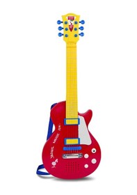 Resim Bontempi Elektronik Kırmızı Gitar 56cm. Tuşu Telli Ve Askılı 
