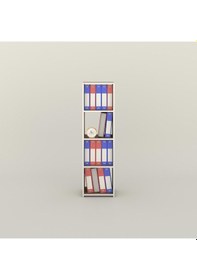 Resim Kenzlife Klasörlük Raflı Börteçin Crd 140 40 30 Kitaplık Ofis Arkalıksız Çok Renkli 