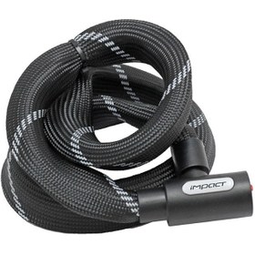 Resim Impact Halter 6x1200mm Anahtarlı Bisiklet Zincir Kilit 