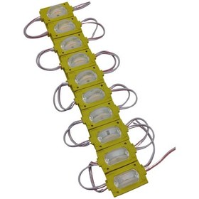 Resim 20 Adet 12 Volt 1.2 Watt Dar Açılı Tek Lensli Amber Sarı Led Modül Ip65 