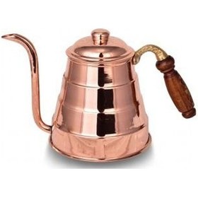 Resim Turna Bakır Tiryaki Demlik Düz Kırmızı Turna1967-1 Bakır 