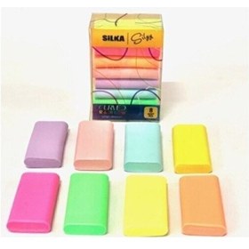 Resim Pastel Renkli 8 Adet Silgi - 8 Farklı Renk 