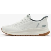Resim Skechers Bobs Squad 4-Direct Step Erkek Beyaz Günlük Ayakkabı 118424 Wht 