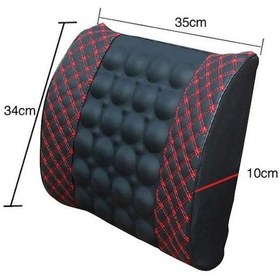 Resim Çok Fonksiyonlu Araba Masaj Koltuğu Yastık Minderi Gevşeme Bel Alt Sırt Desteği Pedi 