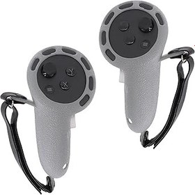 Resim AODELAN VR Dokunmatik Kontrol Cihazı Kavrama Kapağı, Meta/Oculus Quest 3 Aksesuarları için, Silikon Kaymaz Tutamak Kılıfı, Ayarlanabilir Mafsal Kayışlı Küçük ve Orta Ölçekli Ellere Uyar (Gri) 