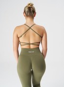 Resim Qlu Attractive Collection Women's Seamless Adjustable String Bra/Sports Bra 