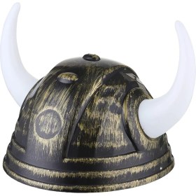 Resim Selfbuysell Viking Asteriks Başlığı Altın Renk 