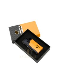 Resim Yüksek Kalite Cohiba İsme Özel Gazlı Çakmak Khnç7204 Siyah 