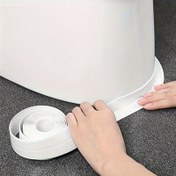 Resim Mutfak Lavabosu ve Banyo Köşeleri için PVC Kendinden Yapışkanlı Su Geçirmez Mühürleme Şeridi, 2.2cm Genişlik - Kalıp Dayanıklı, Kolay Kurulum, Boşluk Mühürleme ve Tuvalet Kapağı Desenleri için İdeal 