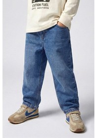 Resim Dmb Boys & Girls Erkek Çocuk Baggy Kalıp Denip Kot Pantolon İndigo 4-9 Yaş -2722 Mavi 