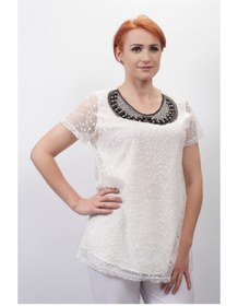Resim Sude Kadın S-vup Dantel Bluz 3295 