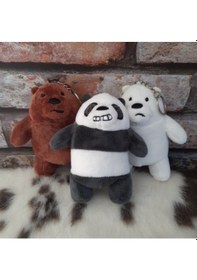 Resim Kafadar Ayılar 3'lü Peluş Anahtarlık Seti 