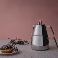 Resim Jumbo Teos Çaydanlık Metal Sapli 