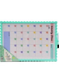 Resim 21.5x28 Çift Taraflı Manyetik Yazı Tahtası Jl-115 Yeşil 