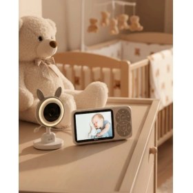 Resim Gece Görüşlü Bebek Telsizi Besleme Hatırlatıcılı LCD Ekran 