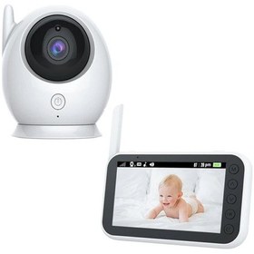 Resim Lcd Ekranlı Gece Görüşlü Bebek Monitörü - Bebek Izleme Kamerası Oda Sıcaklığı Kontrollü Kablosuz 