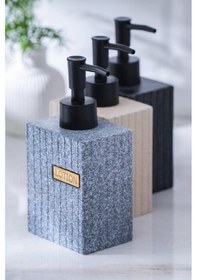 Resim Acar Vega Bej Dikdörtgen Sıvı Sabunluk - 17 Cm Bej 