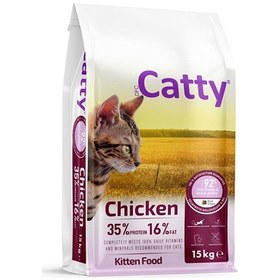 Resim Catty Tavuklu Yavru Kedi Maması 15 Kg 