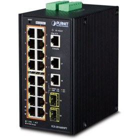 Resim Genel Markalar Endüstriyel Tip Yönetilebilir Ethernet Switch (INDUSTRİAL MANAGED ETHERNET SWİTCH) 16-port 10/100/10 