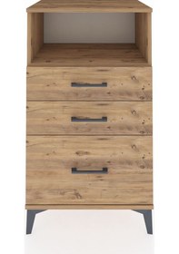 Resim Hyperion Komodin Tek Raflı 3 Çekmeceli 60x44x106 Çam-çam Çam 