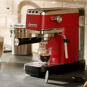 Resim Tchibo Lapressa Manuel Espresso Kahve Makinesi - Kırmızı - 1300 Watt 