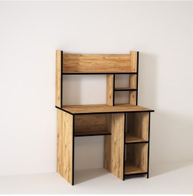 Resim Kalenderdekor1 Kalender Dekor Jimmy 90 Cm Çalışma Masası Jm04 Meşe 