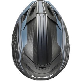 Resim Ls2 Dragon Karbon Subic Kapalı Kask Mat Mavi 