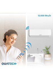Resim QUATECH 12.000 Btu/h A++ Enerji Sınıfı R32 Duvar Tipi Inverter Klima 