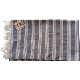 Resim Grvtanıum Kot Mavi %80 Pamuk 175x96cm Peştemal Banyo Havlusu M1 Koyu Gri-Mavi 