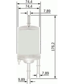 Resim SARDES SF6013 Benzin Filtresi A4 A6 A8 1.8T 2.4 3.0 6.0 