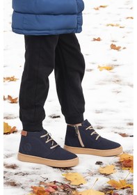 Resim Kiko Kids Homer Fermuarlı Erkek Çocuk Günlük Bot Ayakkabı Lacivert 