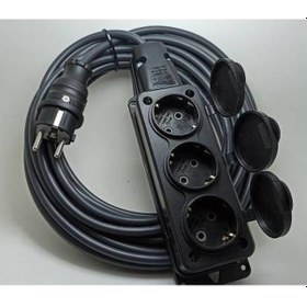 Resim Bemis 3'lü Kauçuklu Priz 3x1.5 mm Uzatma 10 MT 