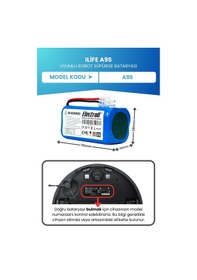 Resim Ilife A9s Uyumlu Batarya Kapasite 2600mah Pil Robot Süpürge Batarya Değişimi 