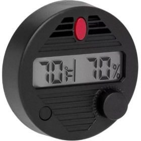 Resim Xikar Round Siyah Dijital Higrometre Nemölçer 