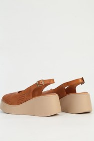 Resim Pierre Cardin Taba Kadın Dolgu Topuklu Ayakkabı PC-54587 