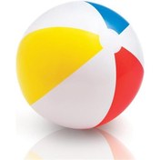 Resim 51 Cm Şişme Deniz Topu Renkli Karpuz Dilim Havuz Plaj Kumsal Topu 