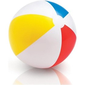 Resim 51 Cm Şişme Deniz Topu Renkli Karpuz Dilim Havuz Plaj Kumsal Topu 