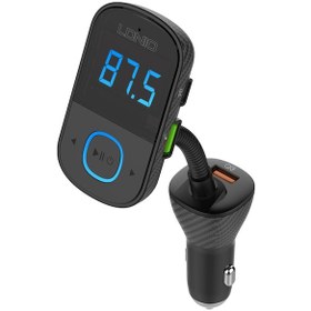 Resim Skycity Siyah Oto Bluetooth Fm Transmitter, Pd+qc4+ 43w Çift Usb-a Ve Type-c Arabalı Şarj Cihazı, Gansa Boynu Desenli Ses Alıcı-verici 