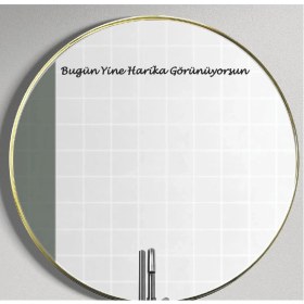 Resim Eyba Sticker Ayna Dekorasyon Sticker- Bugün Yine Harika Görünüyorsun 40CMX3CM 