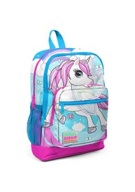 Resim Coral High Kids Mavi Neon Pembe Unicorn Desenli Usb'li 3 Lü Okul Çanta Seti Set0123811 