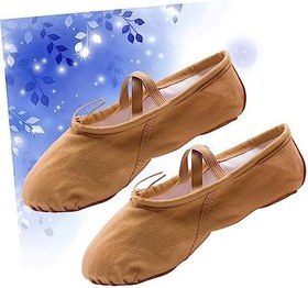 Resim SOIMISS 1 Çift barre balesi prenses bale ayakkabıları bale ayakkabıları terlik kızlar bale daireler tek bale ayakkabısı yoga ayakkabıları yetişkin dans ayakkabıları kedi pençesi ayakkabı 