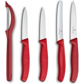 Resim Victorinox Kırmızı 5 Li Büyük Soyma Seti 