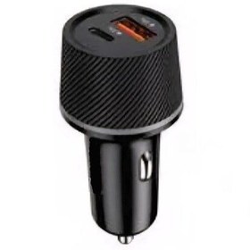 Resim Başkenttekno 48w Araç Çakmaklık Hızlı Şarj Aleti Araç Şarj Cihazı Type-C - Usb Çift Çikişli Type-C Kablolu LKC-37 