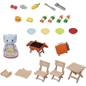 Resim Sylvanian Families Barbekü Piknik Seti - Fil Kız 5640 