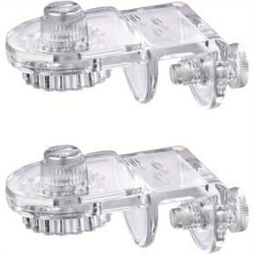 Resim 2'li Akrilik Akvaryum Ağ Kapağı Klipleri, Şeffaf Balık Tankı Ekran Kapağı Kilitleri, Anti-Zıplama Balık Koruma Ağ Tutucuları, Dayanıklı PMMA Ağ Güvenli Bağlantı Elemanları için Su Hayvanı Güvenliği 