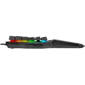Resim Rampage KB-R77 PALM USB Rainbow Backlight Outemu Blue Switch Mekanik 36 Tuşlu Mini Gaming Oyuncu Klavyesi 